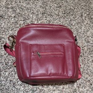 Fawn Design Maroon Crossbody Bag